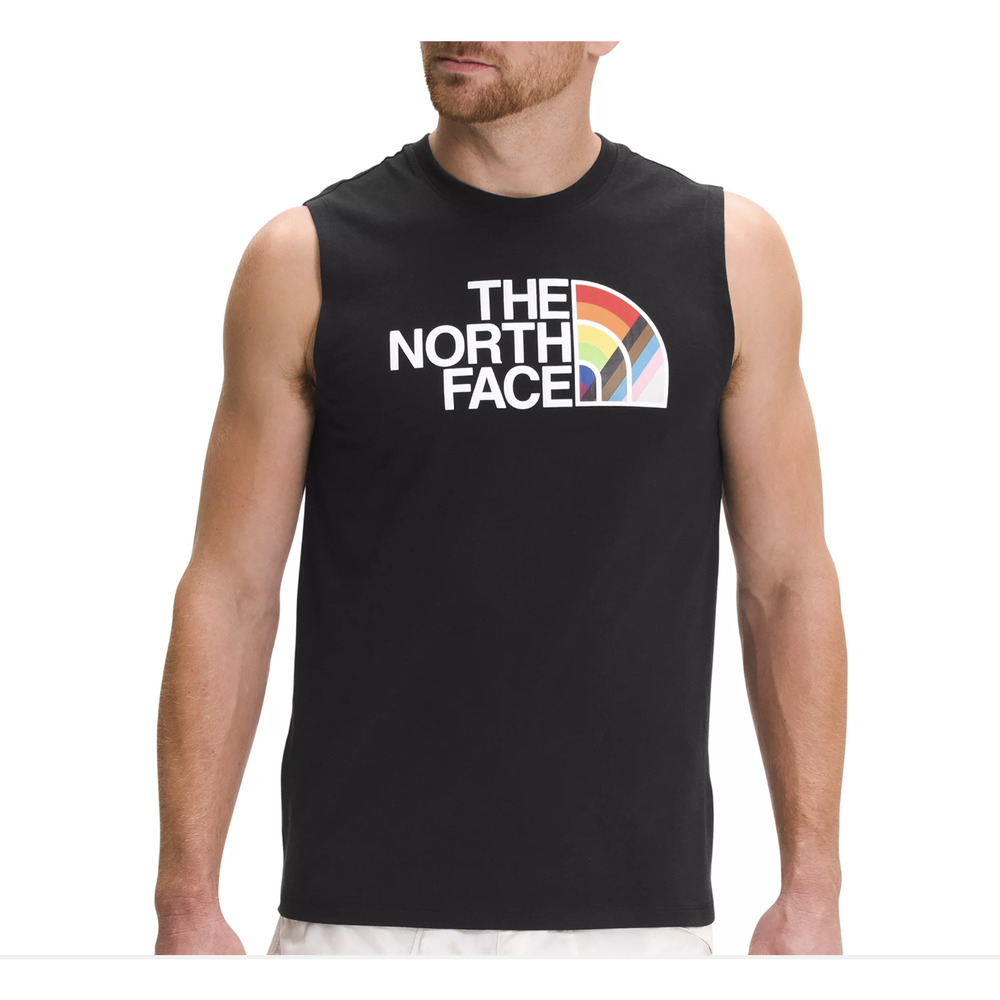 The North Face Men's Black Pride Graphic Logo Tank Top Muscle Shirt 2XL NWT